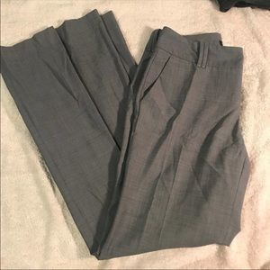 Banana Republic Grey Wool Blend Wide Leg Stretch Dress Pants 4